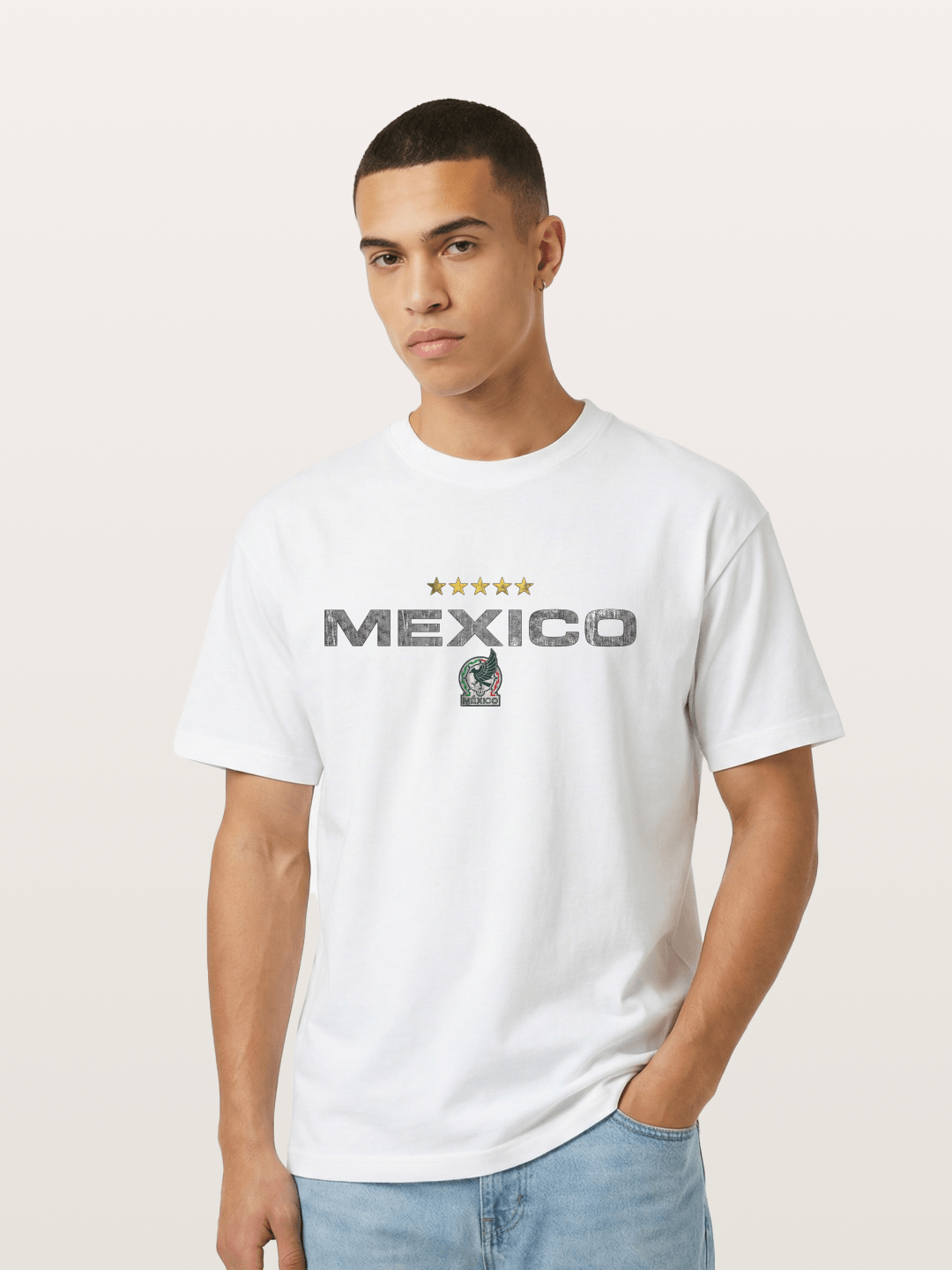 Mexico Football Retro Logo Gildan T-shirt