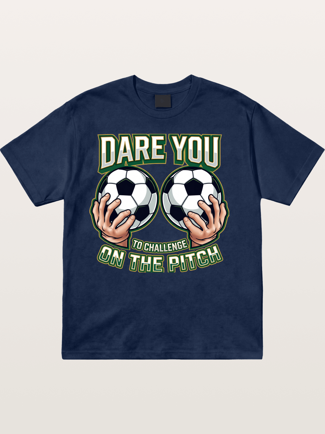 Dare You Challenge Pitch Art Cotton T-shirt