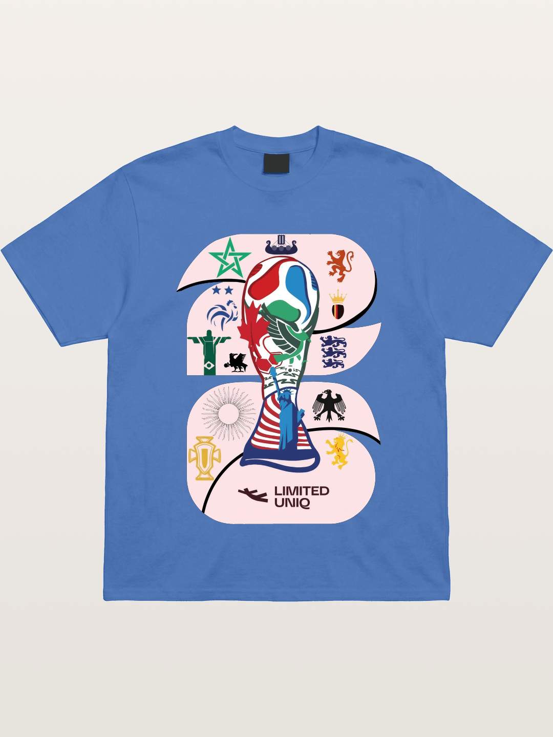 2026 World Cup Trophy Collage Gildan T-shirt