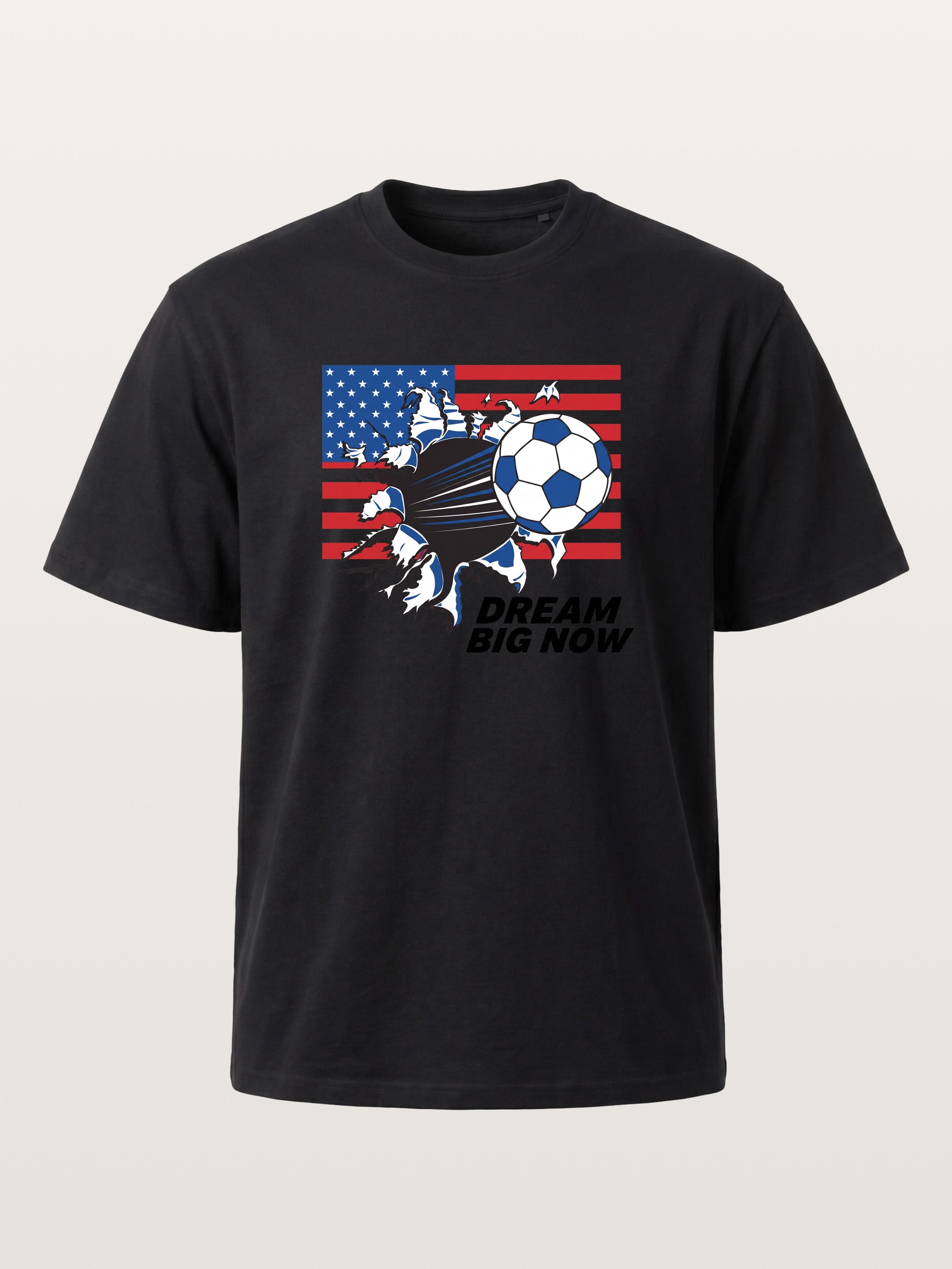 Torn Flag Soccer Explosion Design Gildan T-shirt