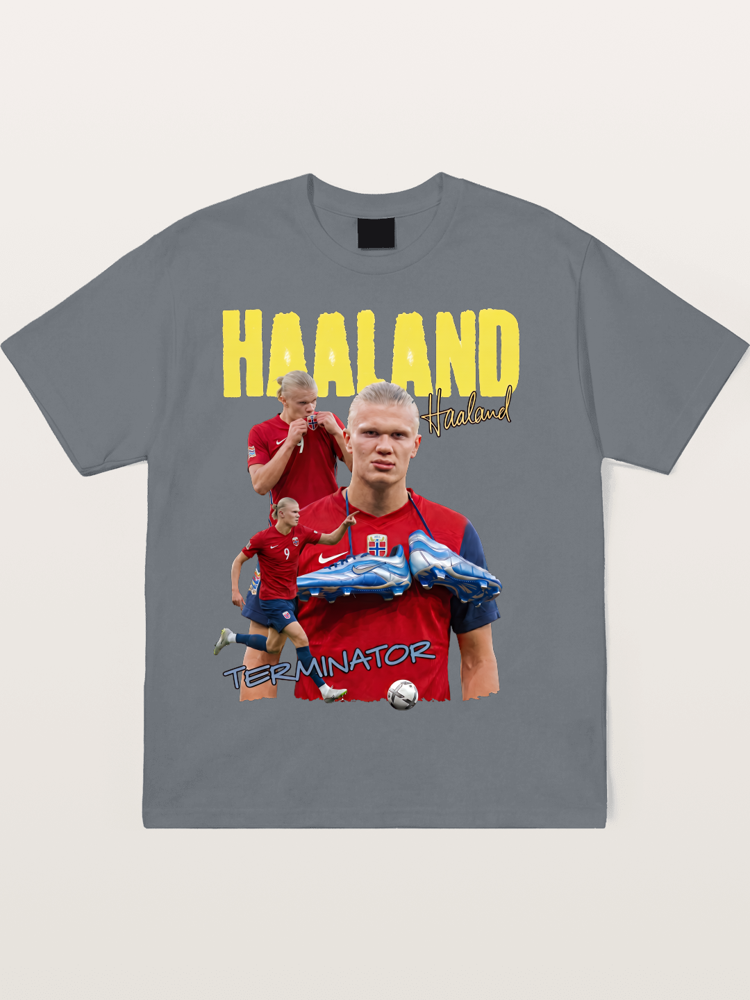 Erling Haaland H9 Poster Cotton T-shirt