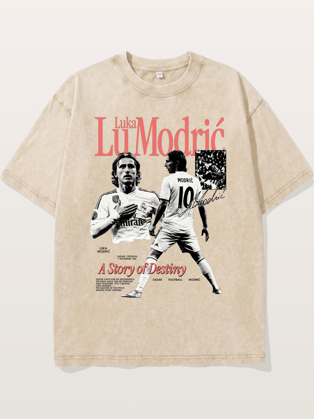 Luka Modric Destiny Story Washed T-shirt