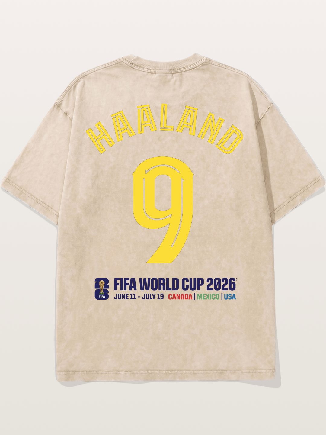 Haaland 9 World Cup 2026 Washed T-shirt