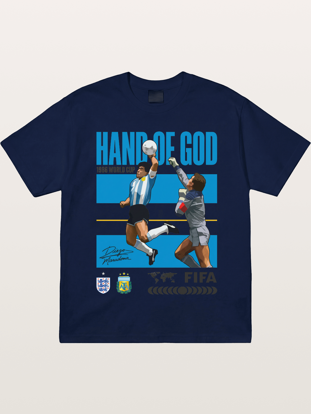 Hand of God 1986 WC Art Gildan T-shirt