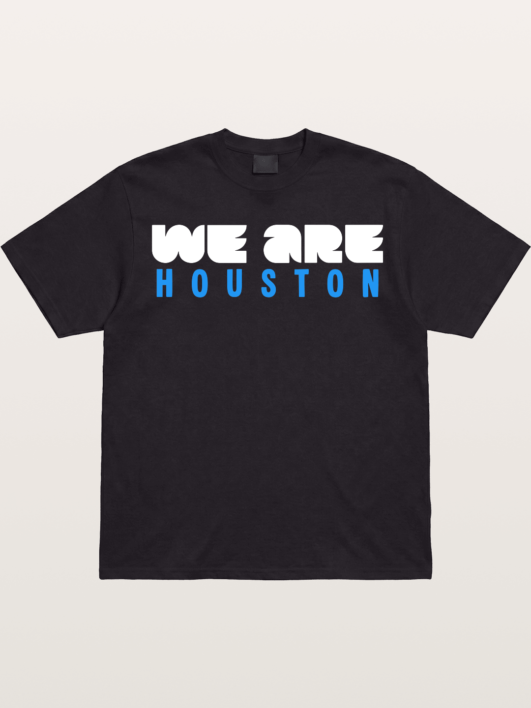 Houston Bright Blue Typo Gildan T-shirt