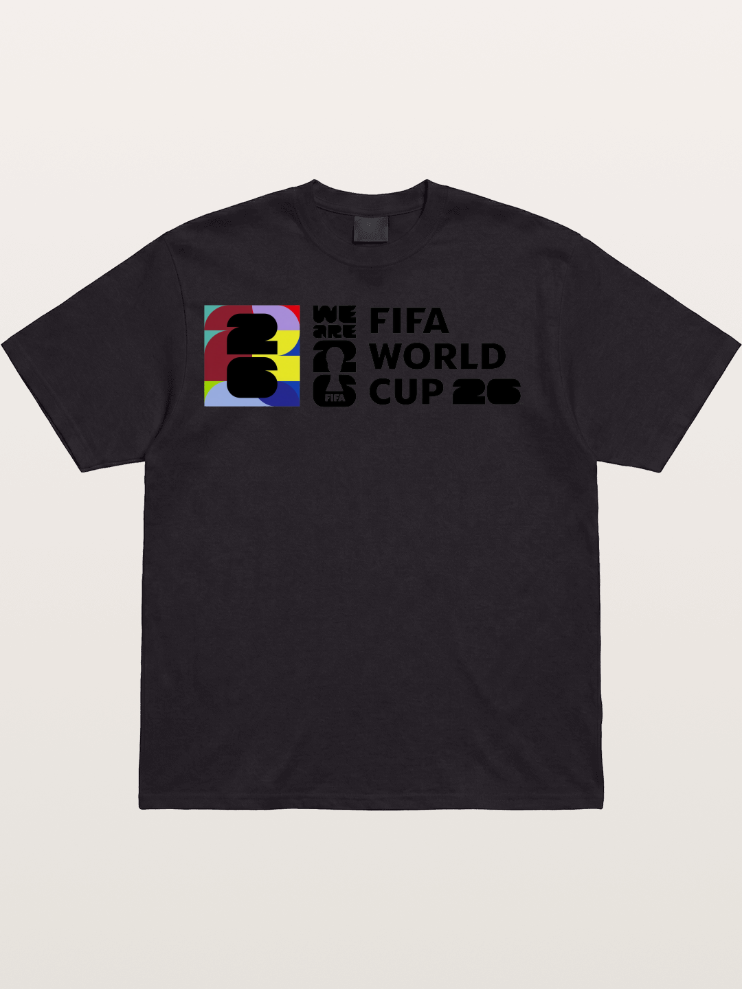 2026 World Cup Colorful Typo Cotton T-shirt
