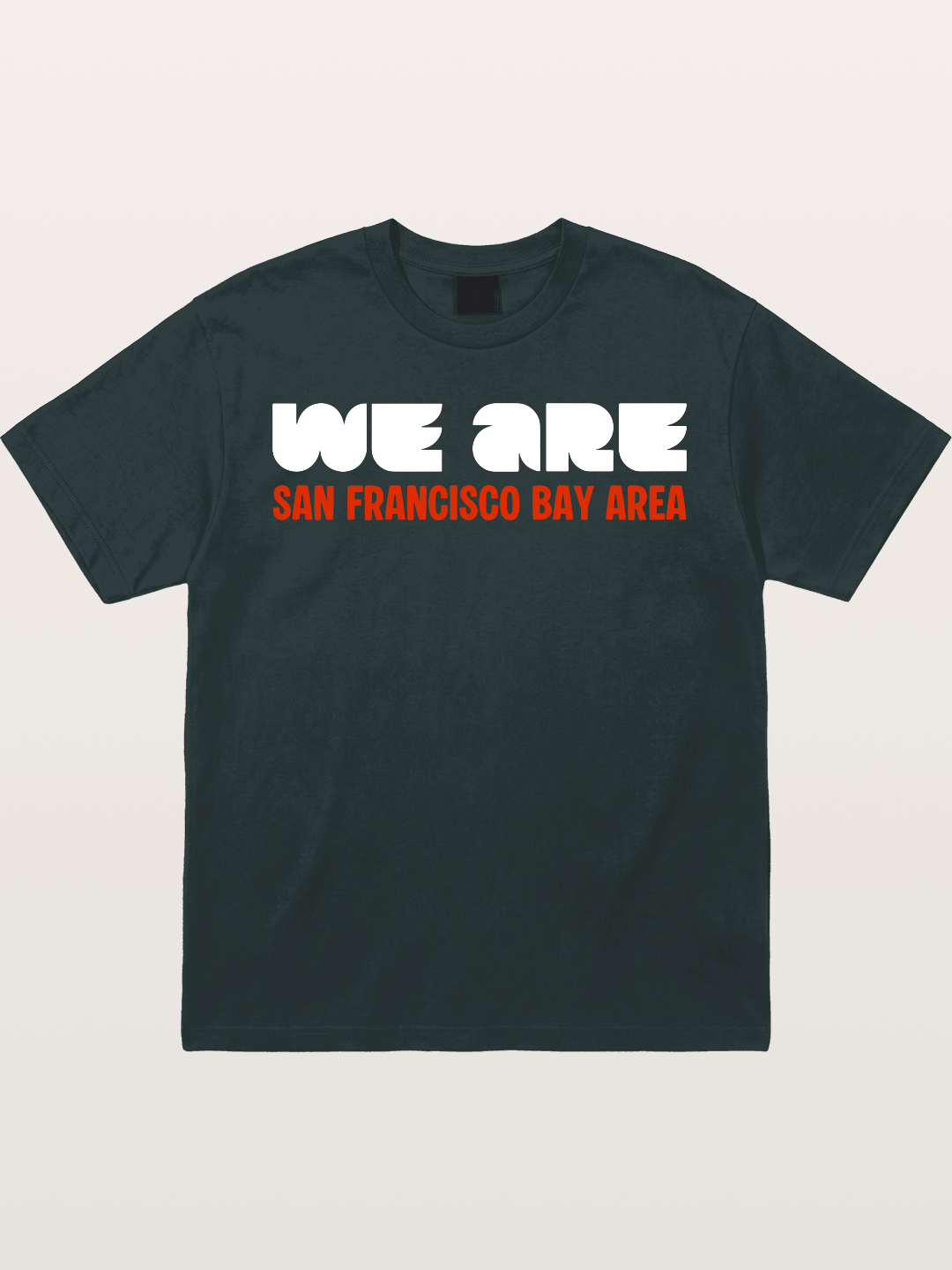 San Francisco Bay Area Red Text Gildan T-shirt