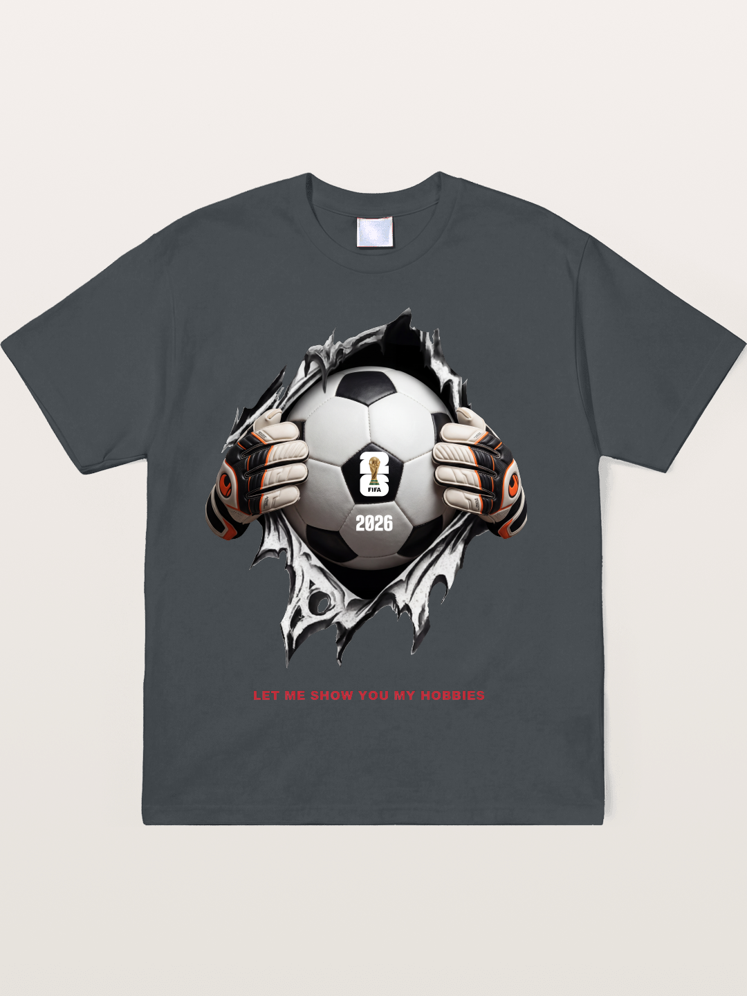 Soccer Ball Tear Effect 2026 Soft-Stay T-shirt