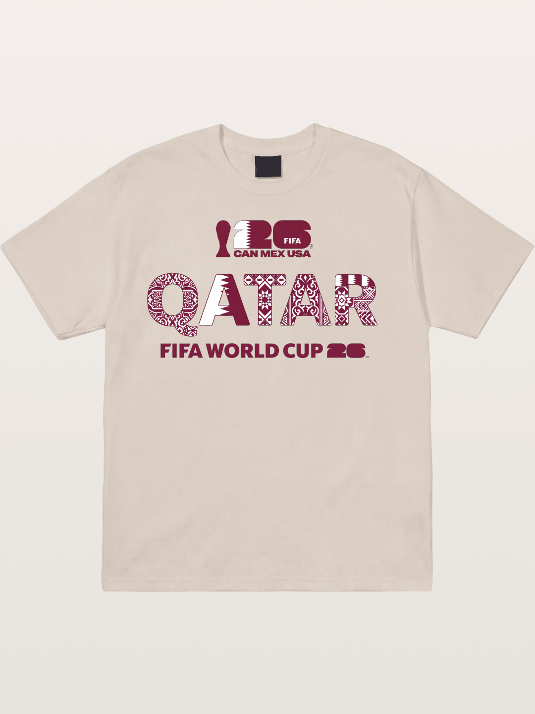 Qatar 2026 Geometric Ornament Art Cotton T-shirt