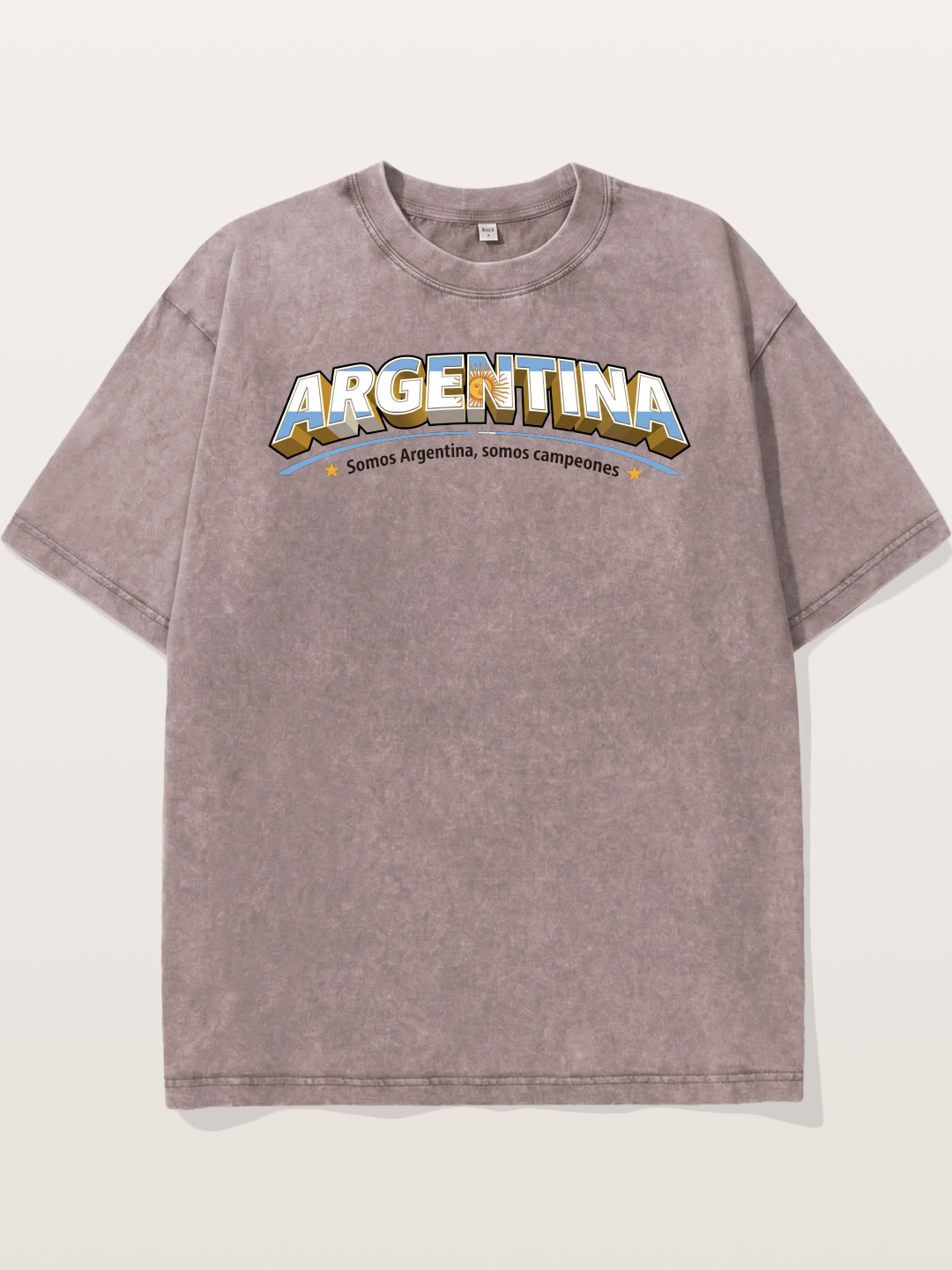 Argentina Retro Team Logo WC Washed T-shirt