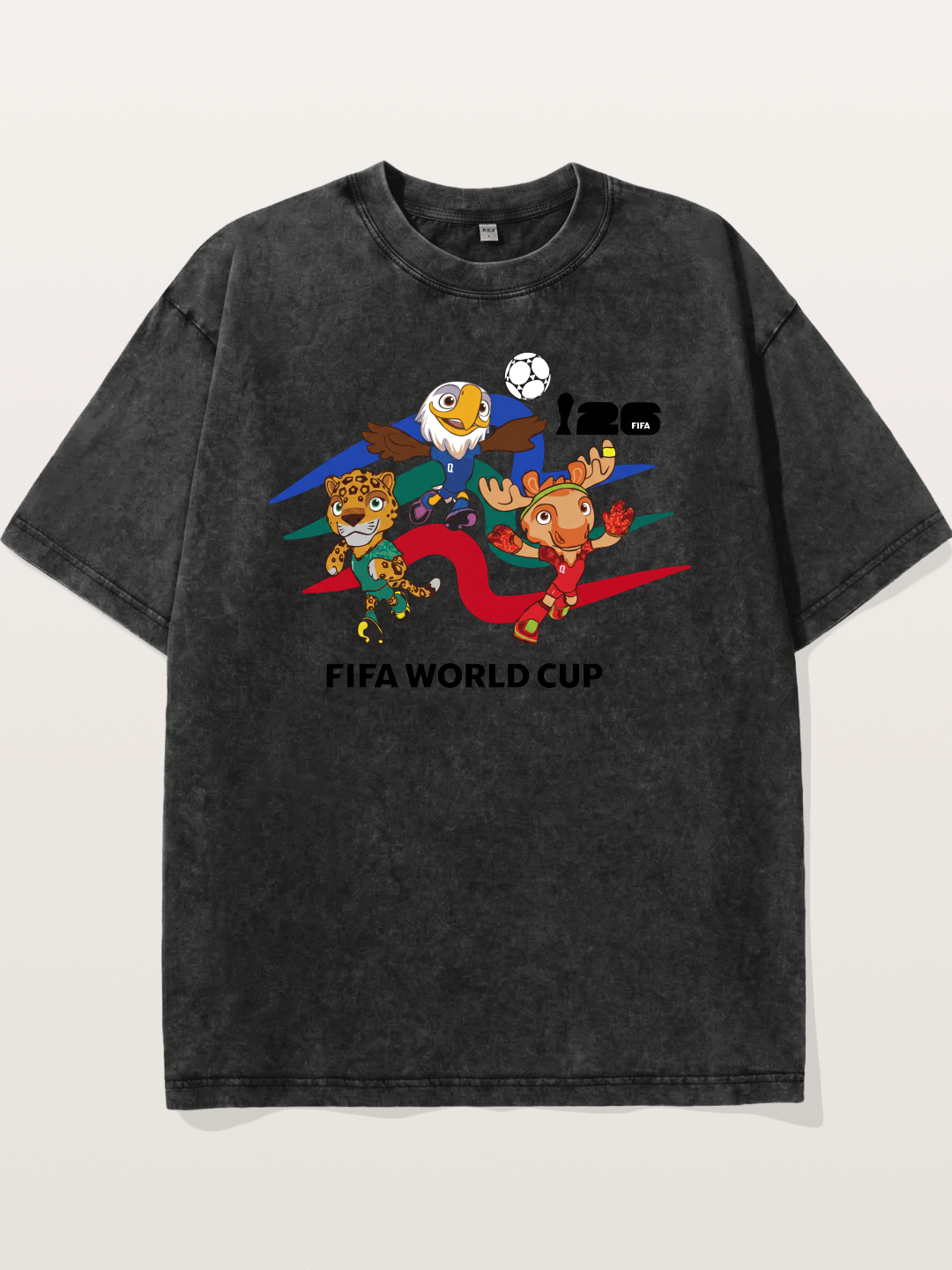 WC 2026 Host City Mascots Trio Washed T-shirt