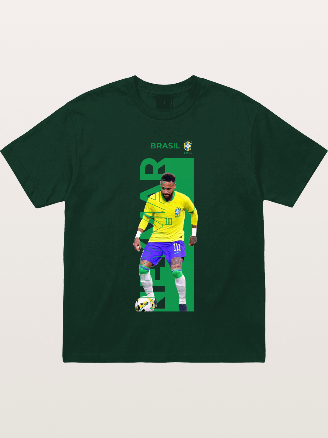 Neymar Brasil Jersey Print Gildan T-shirt