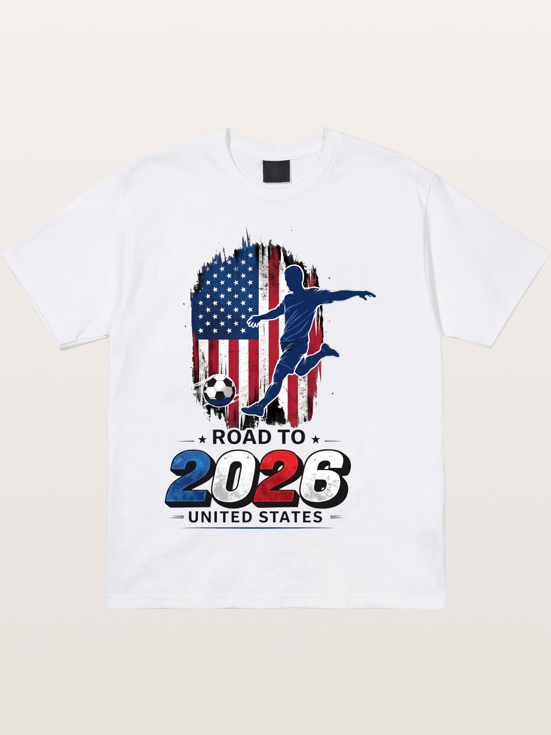 Road to 2026 USA Soccer Player Cotton T-shirt