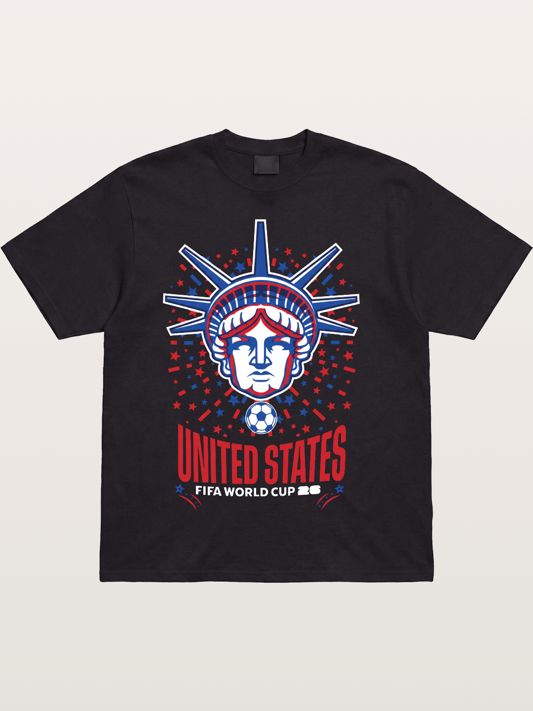 USA WC 2026 Statue of Liberty Badge Cotton T-shirt