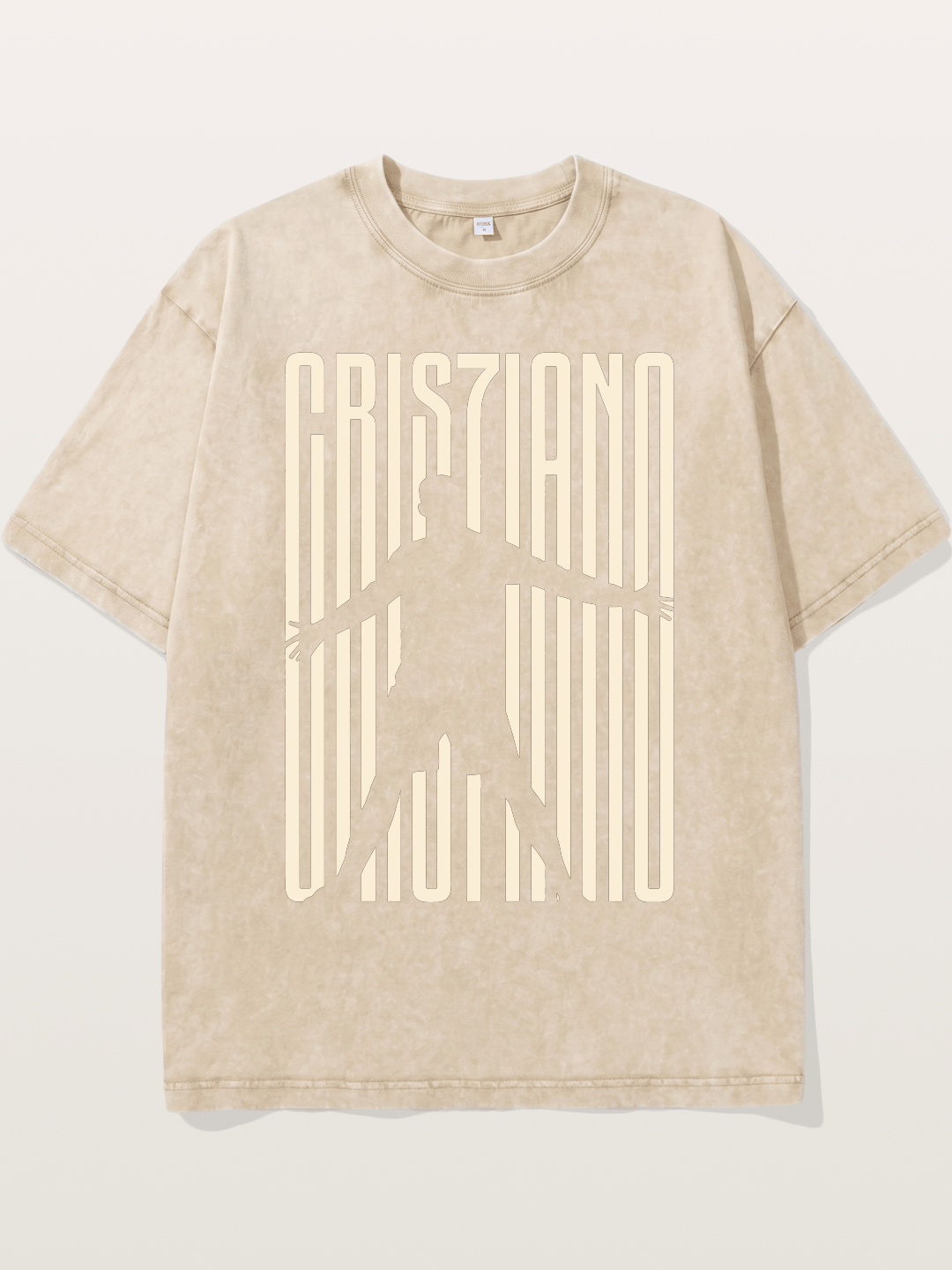 Cristiano Ronaldo Celebration Silhouette Washed T-shirt