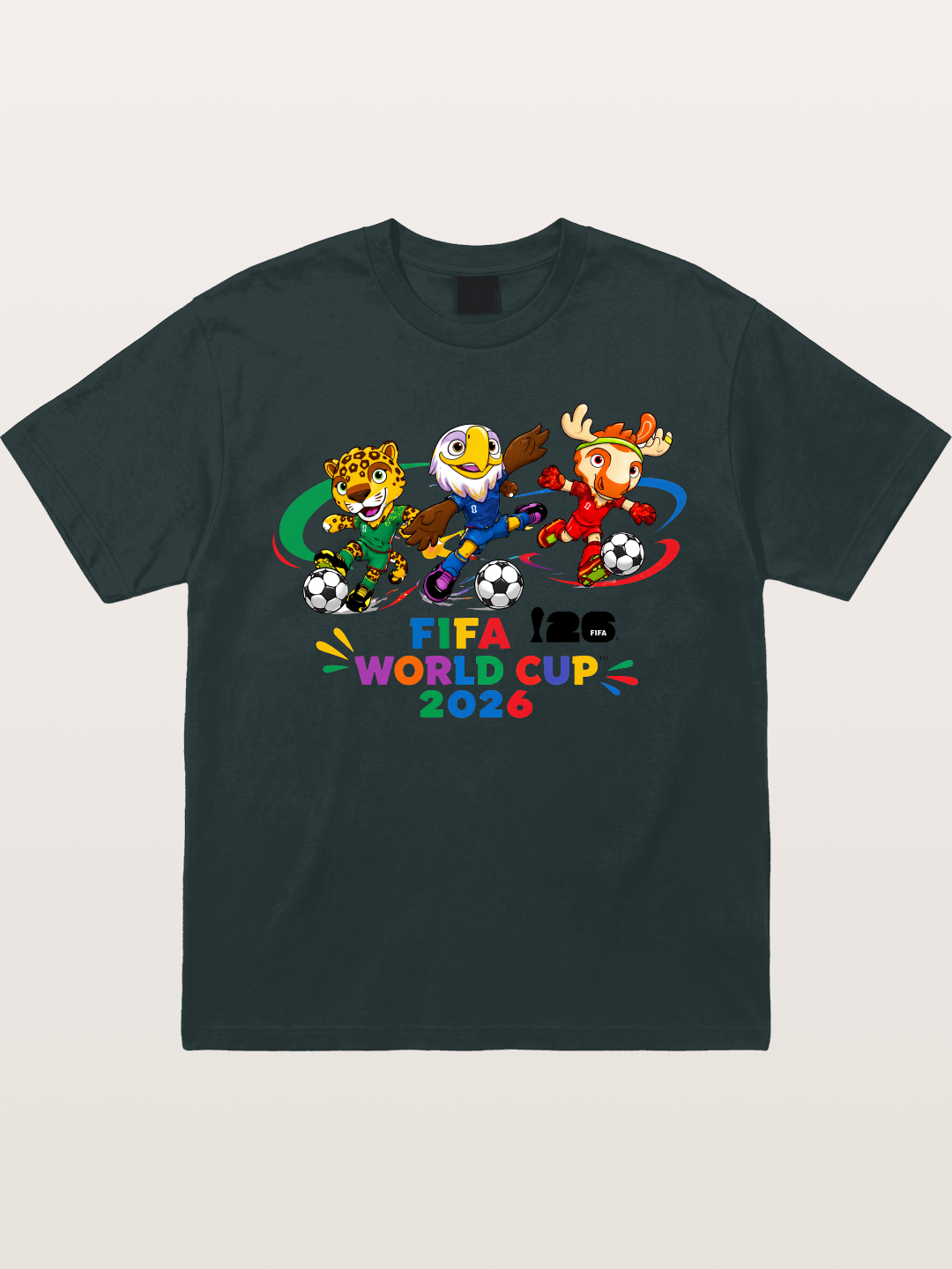 2026 World Cup Mascots Art Gildan T-shirt