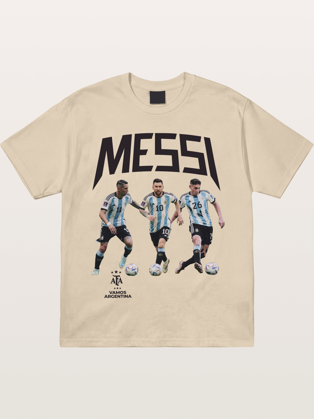 Messi Argentina Trio Soccer Players Gildan T-shirt