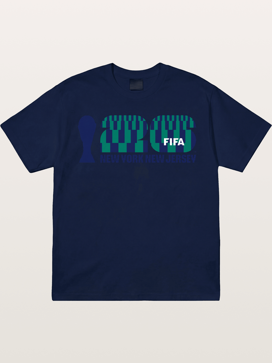 NYNJ WC 2026 Blue Geometric Logo Gildan T-shirt