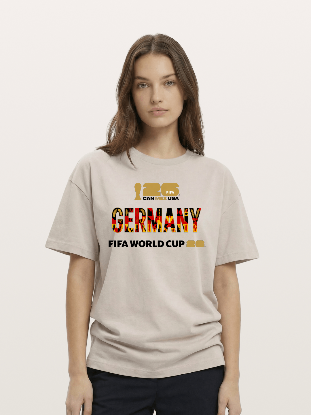 Germany 2026 World Cup Typo Cotton T-shirt