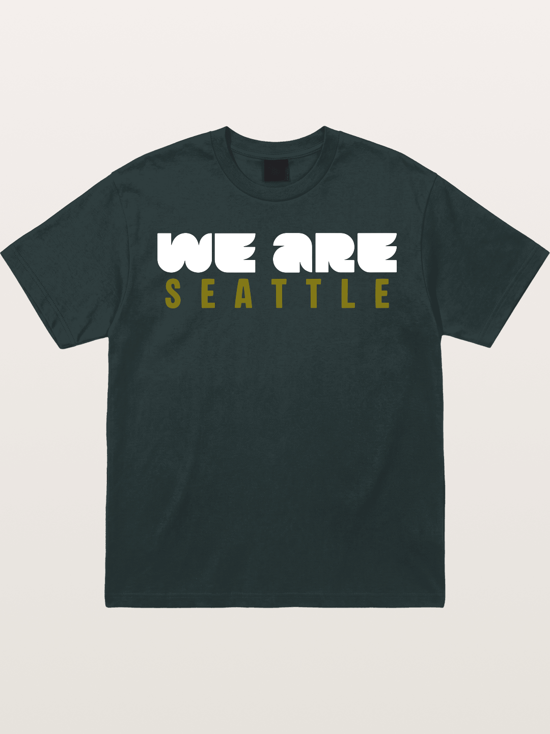 Seattle Olive Green Typography Gildan T-shirt