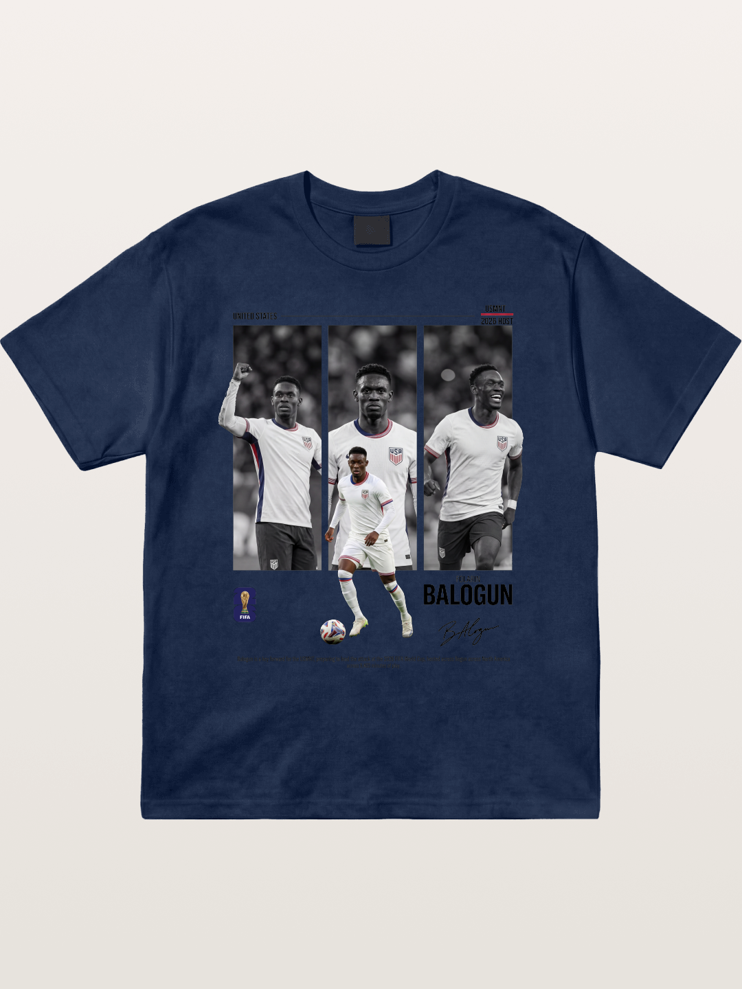 Folarin Balogun Three Panel Archive Cotton T-shirt