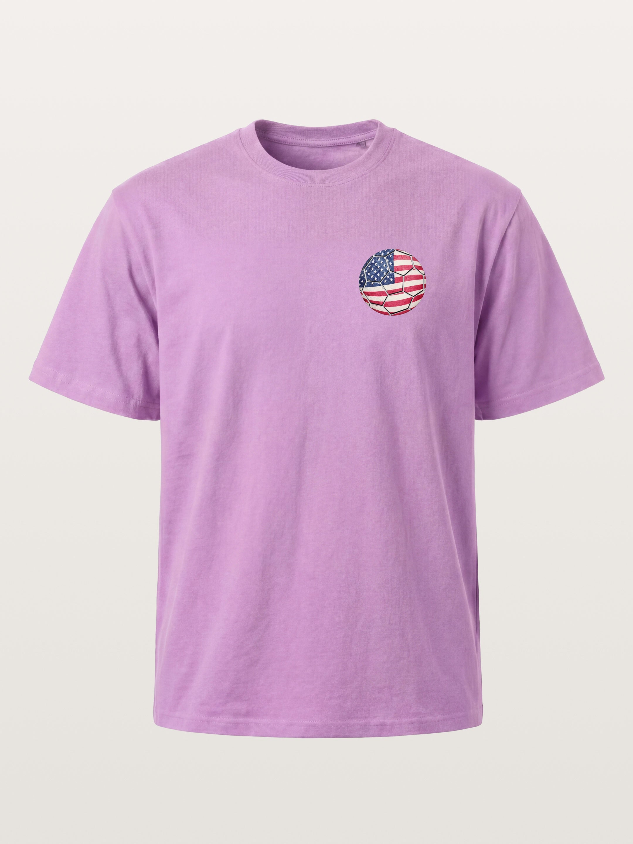 USA Flag Soccer Ball Art Gildan T-shirt