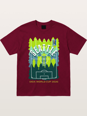 Seattle WC 2026 Forest Soccer Pitch Gildan T-shirt
