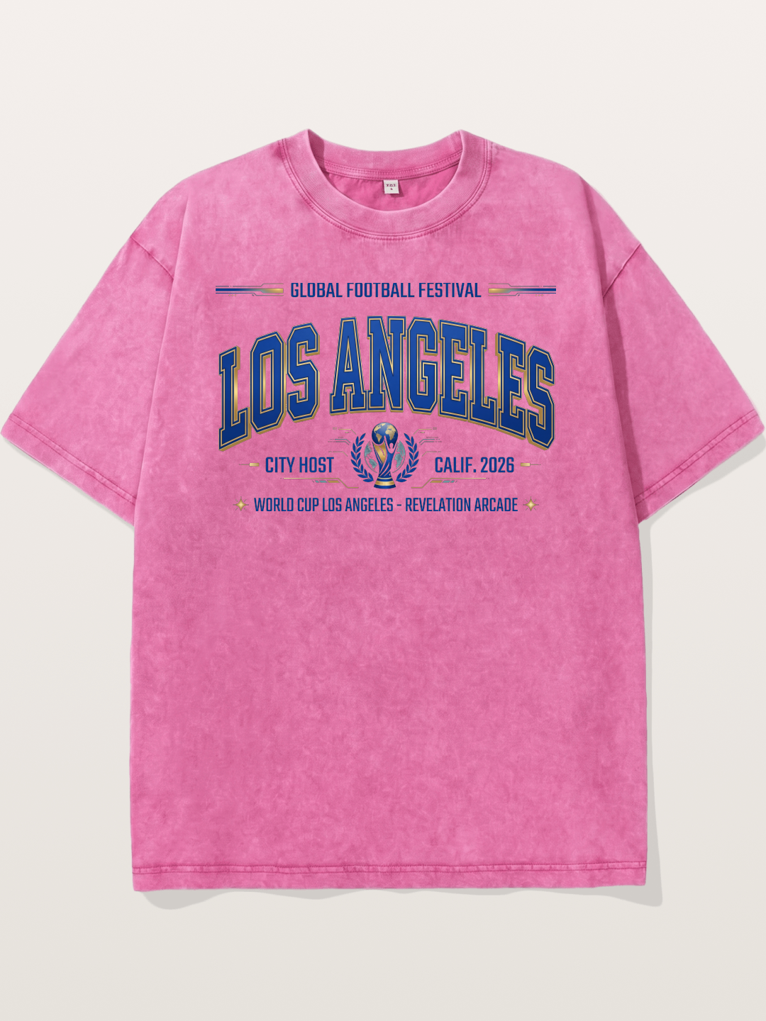 Los Angeles 2026 WC Badge Washed T-shirt