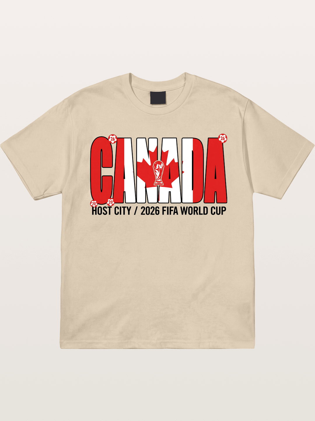 Canada 2026 World Cup Typography Gildan T-shirt
