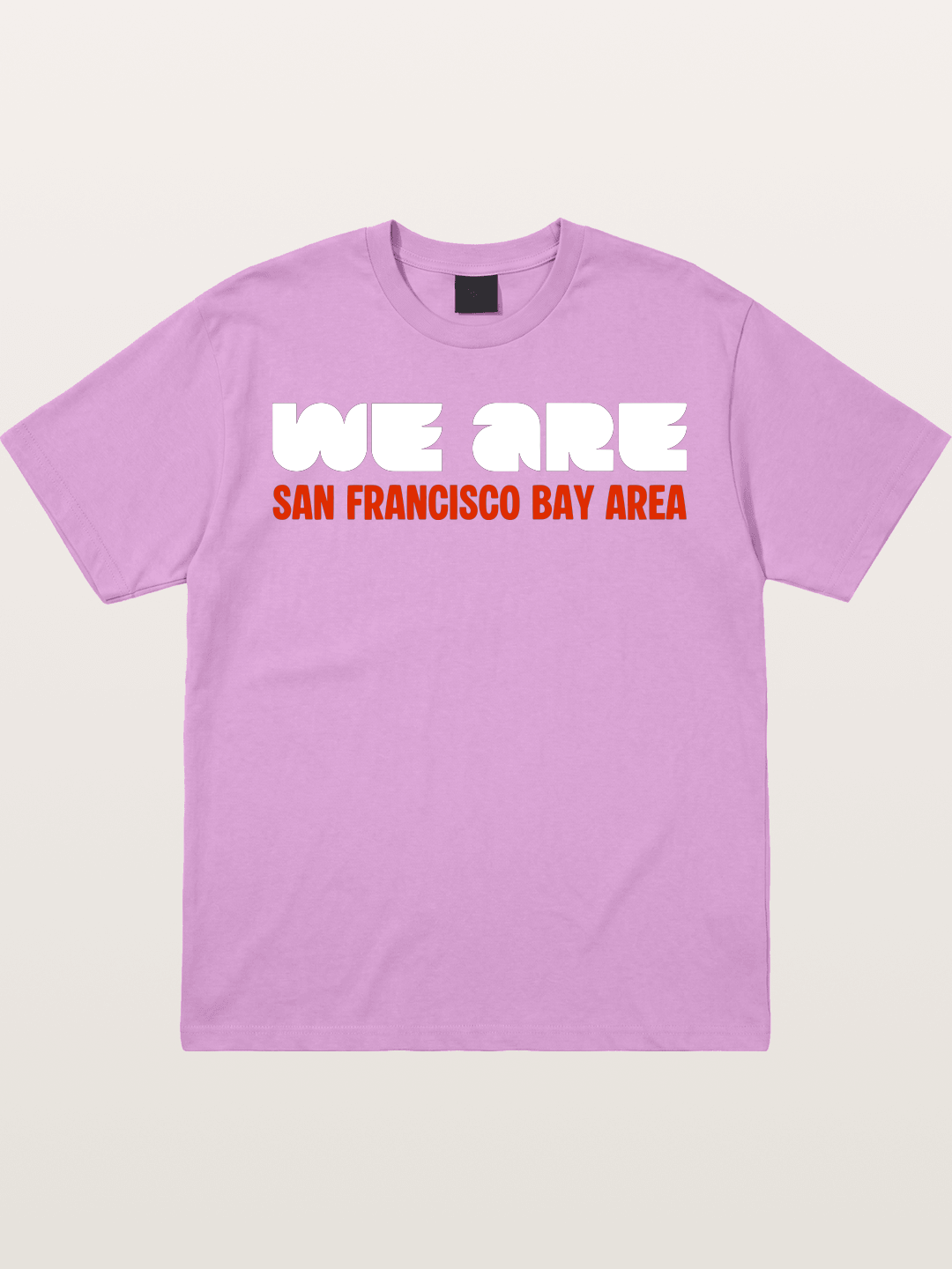 San Francisco Bay Area Red Text Gildan T-shirt