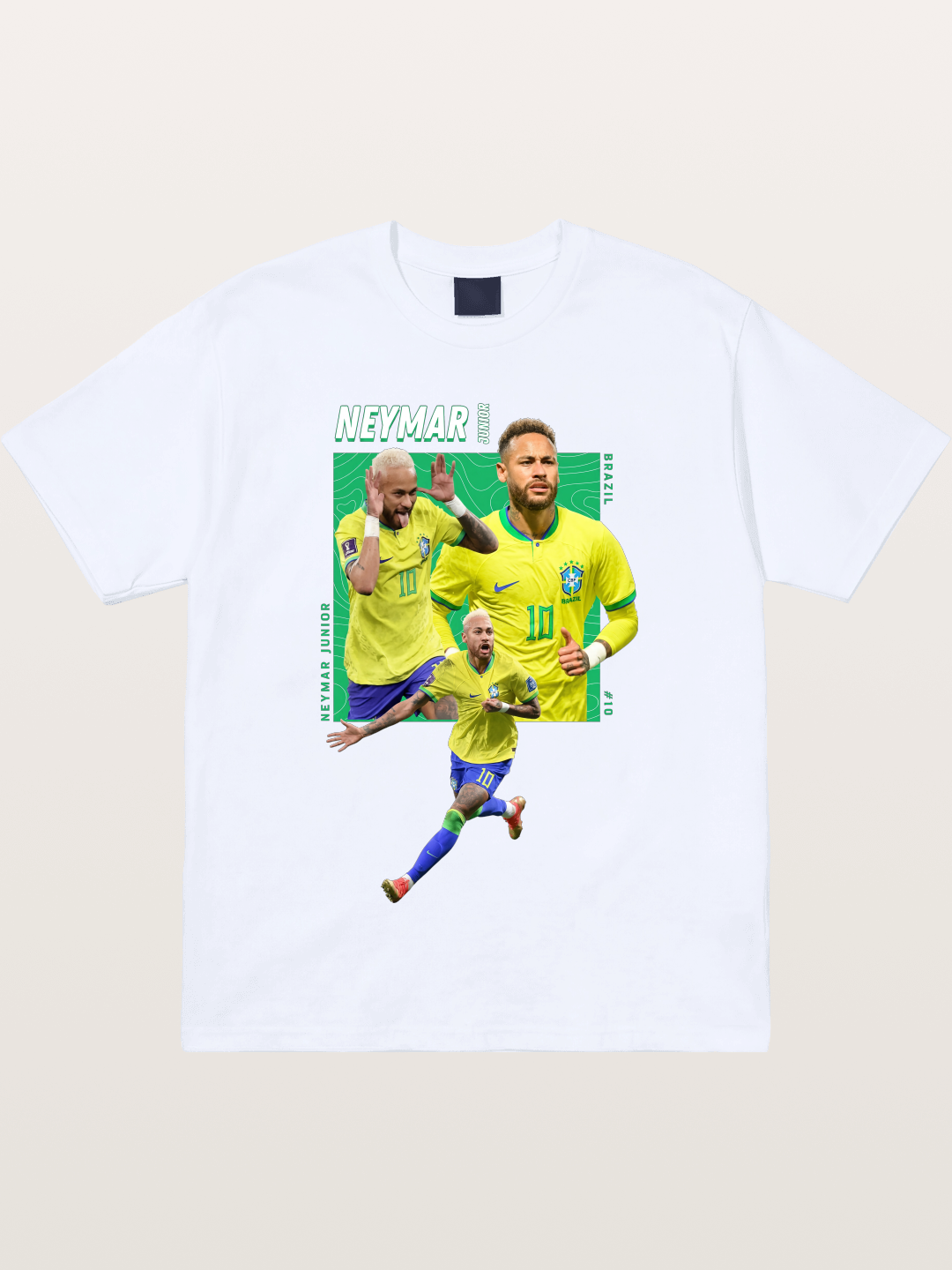 Neymar Collage Brazil Poster Gildan T-shirt
