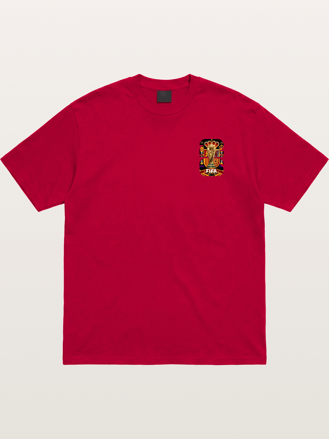 Spain World Cup Trophy Crest Gildan T-shirt