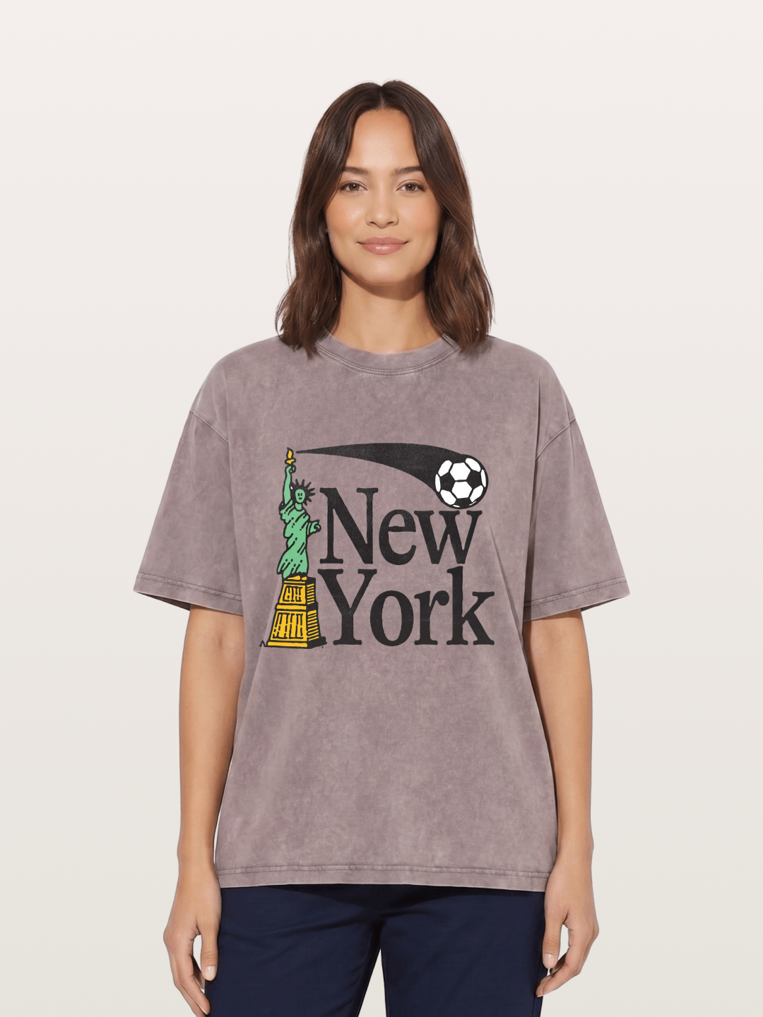 New York 2026 WC Print Washed T-shirt