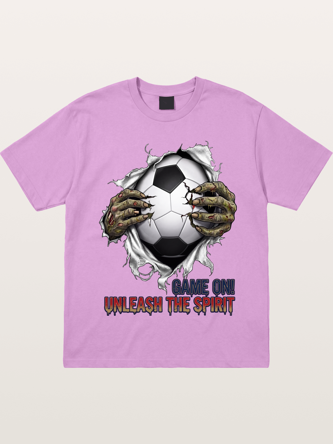 Zombie Claw Tear Soccer Print Gildan T-shirt