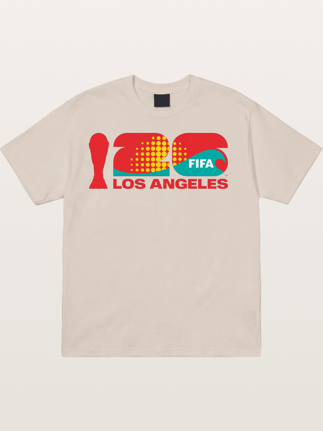 LA WC 2026 Geometric Dot Logo Cotton T-shirt