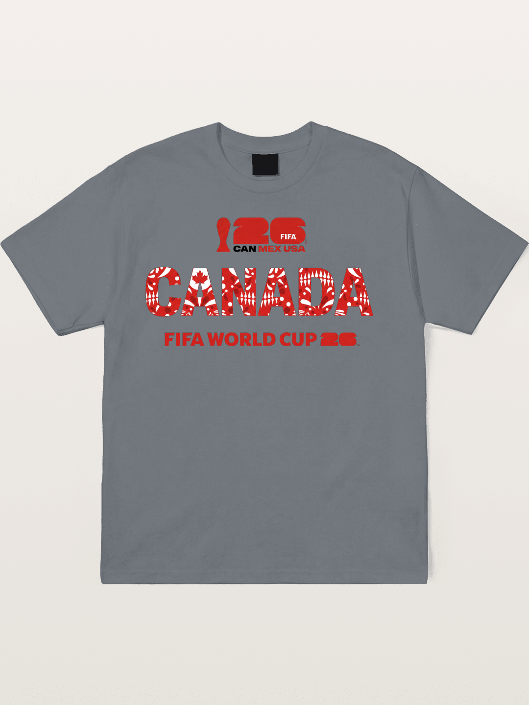 2026 World Cup Canada Floral Print Cotton T-shirt