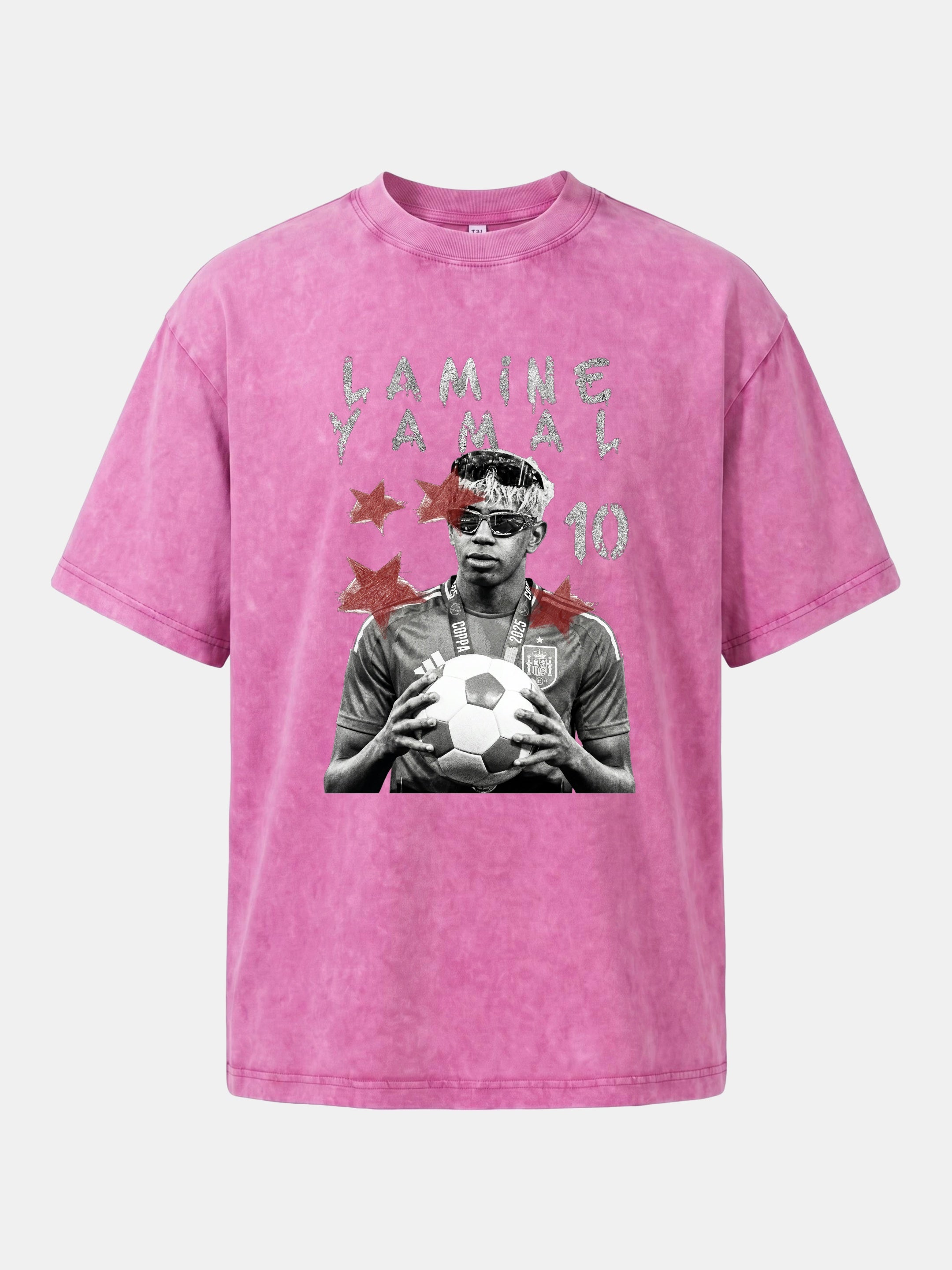 Lamine Yamal 2025 Star Card Washed T-shirt