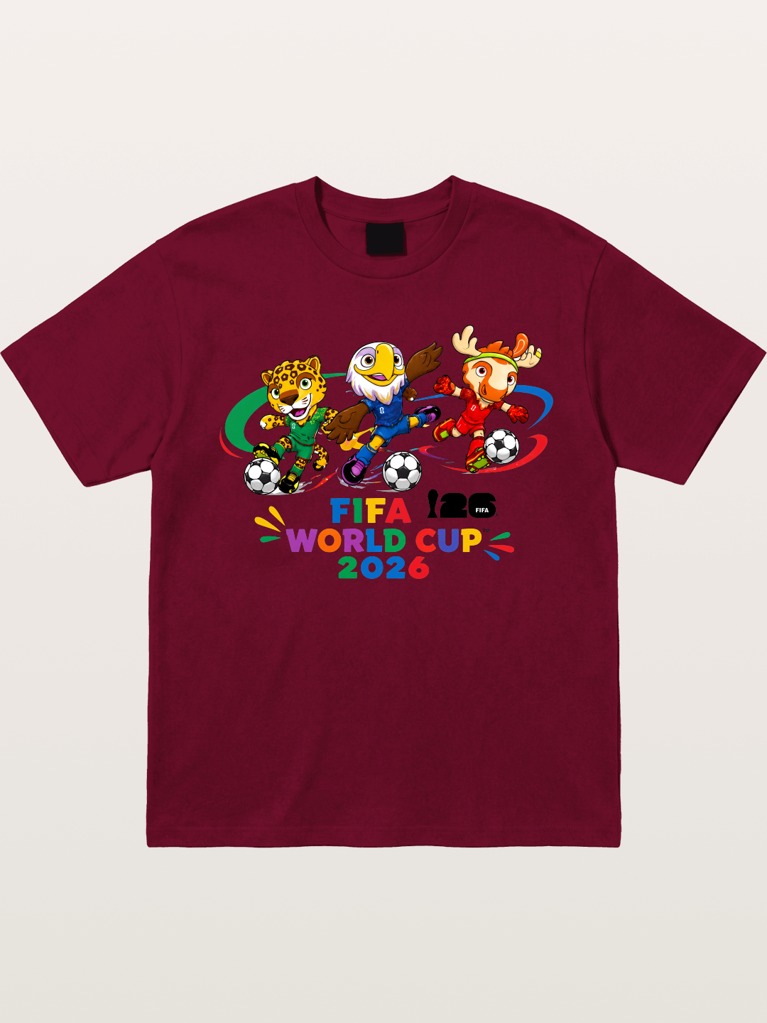 2026 World Cup Mascots Art Gildan T-shirt