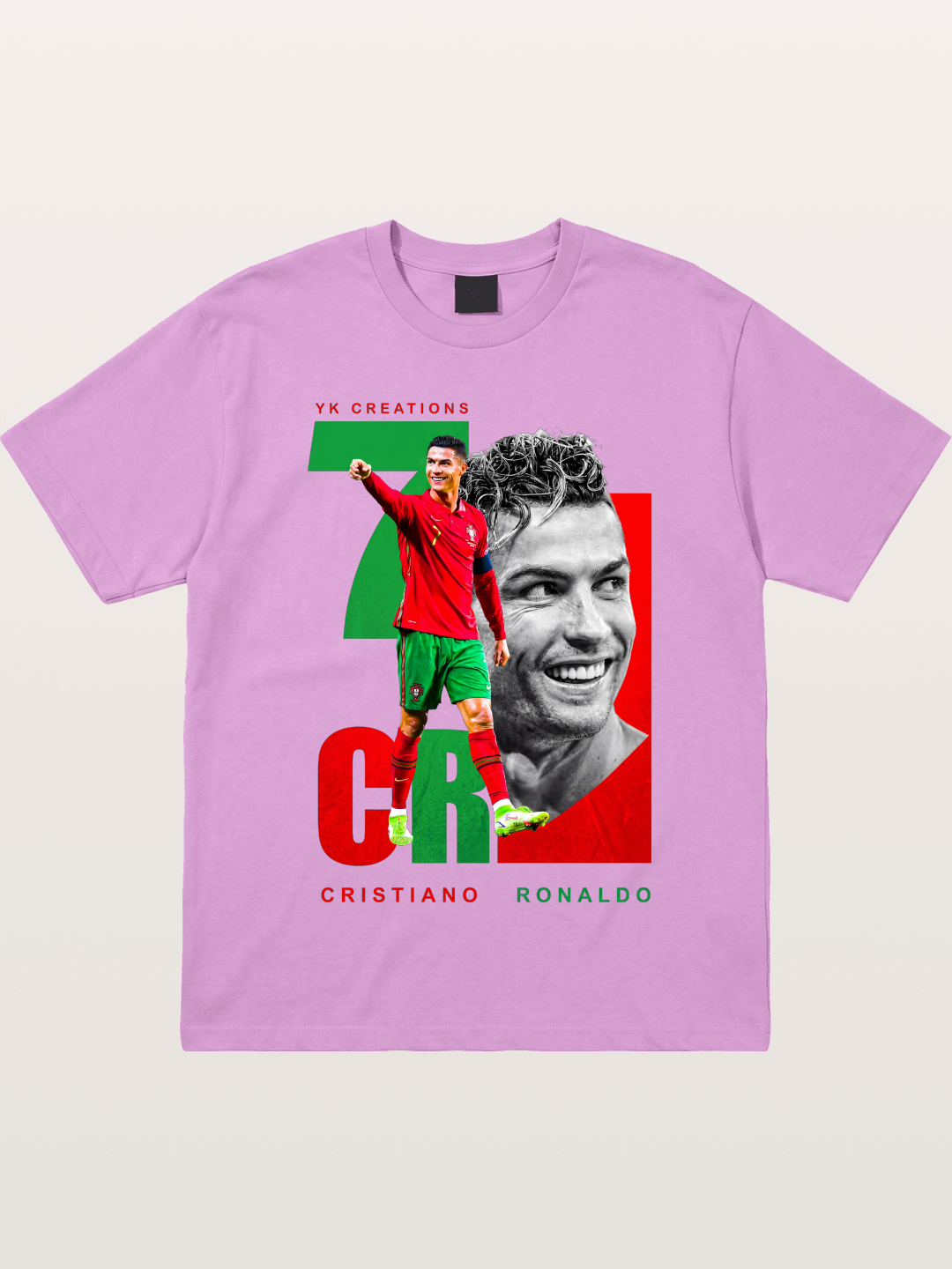 Ronaldo Portugal Dual Montage Gildan T-shirt