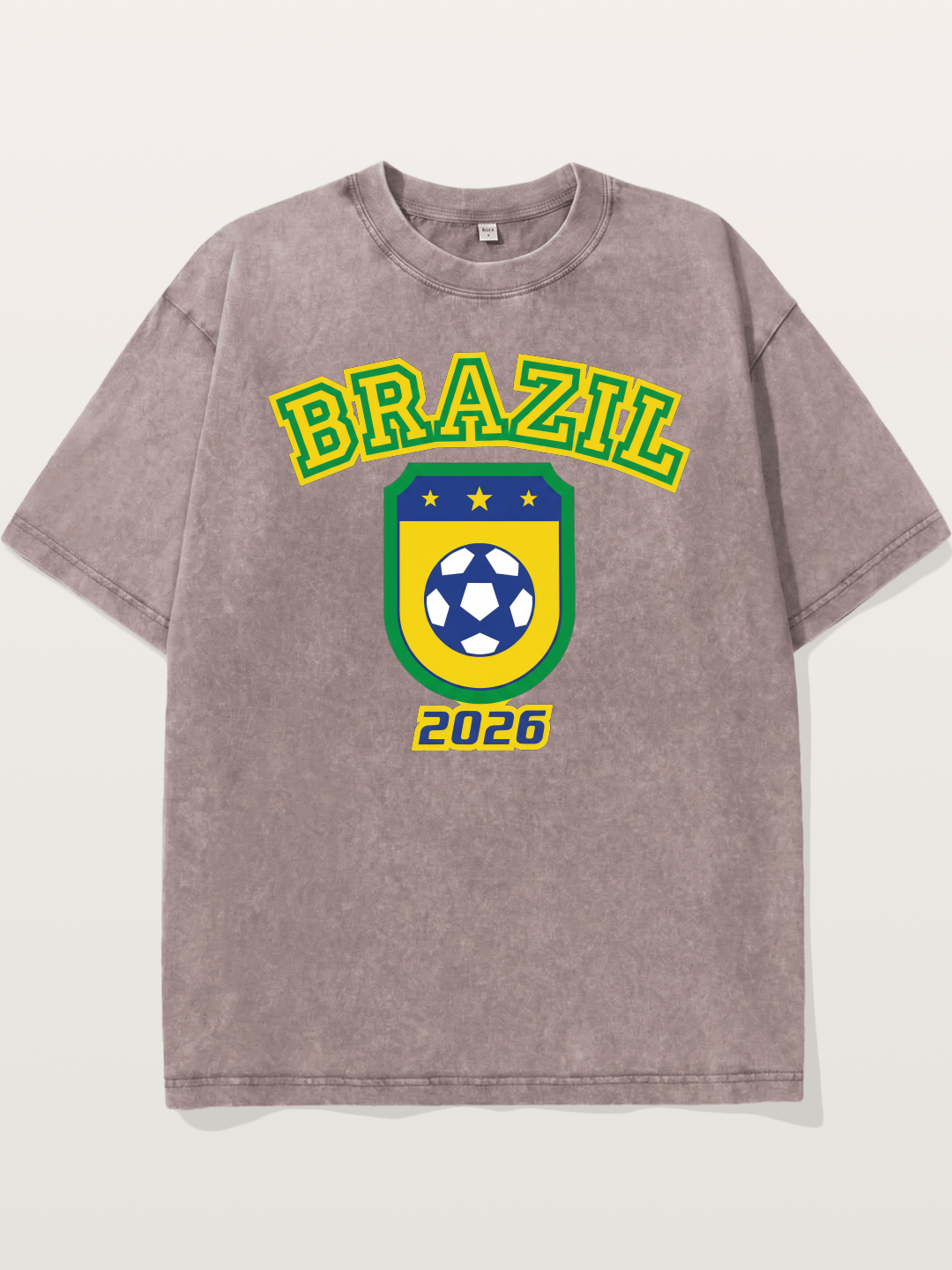 Brazil 2026 World Cup Crest Washed T-shirt