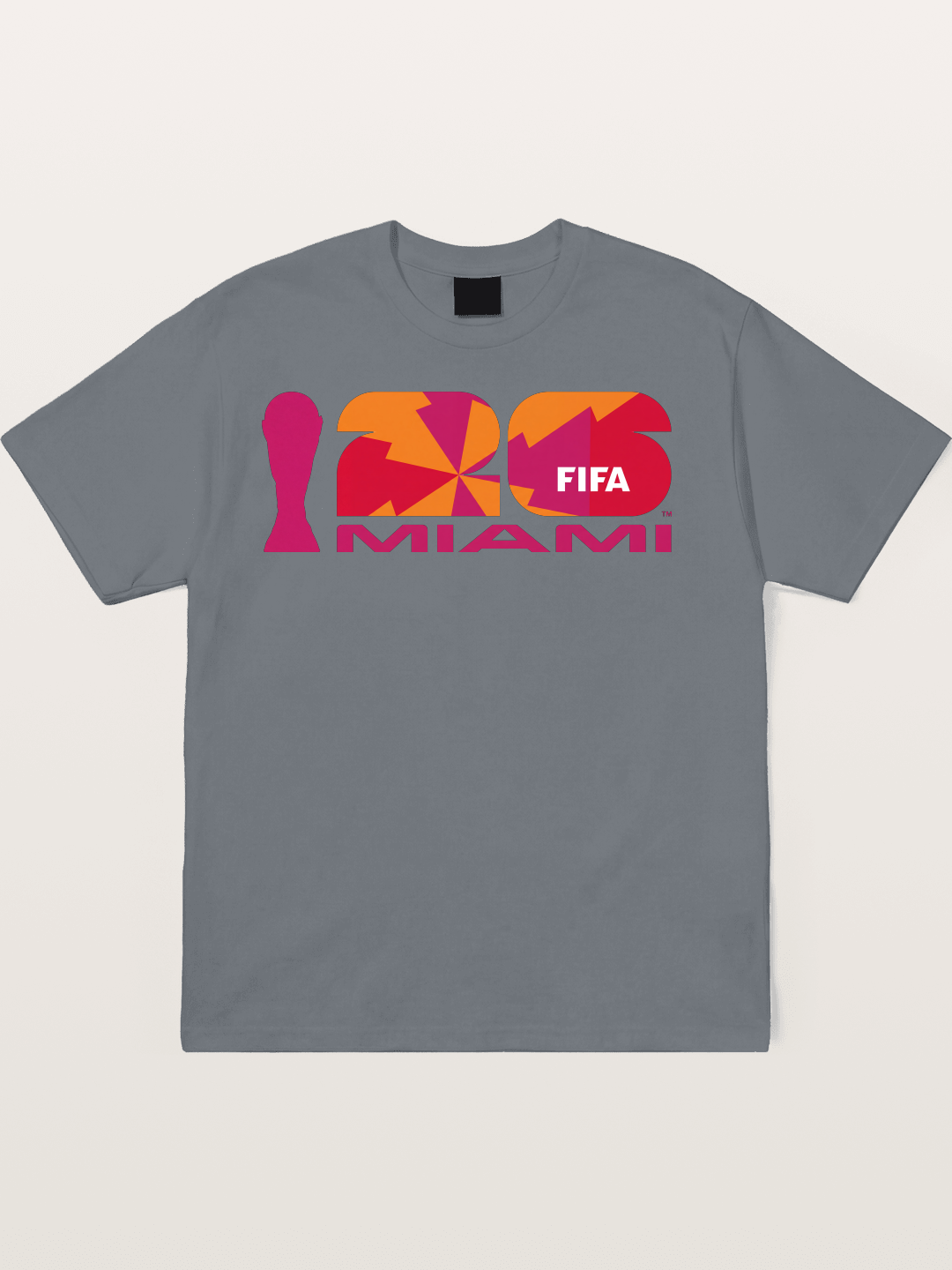 Miami WC 2026 Colorful Geometric Logo Cotton T-shirt