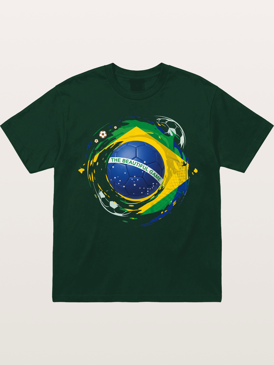 The Beautiful Game Brazil Print Gildan T-shirt