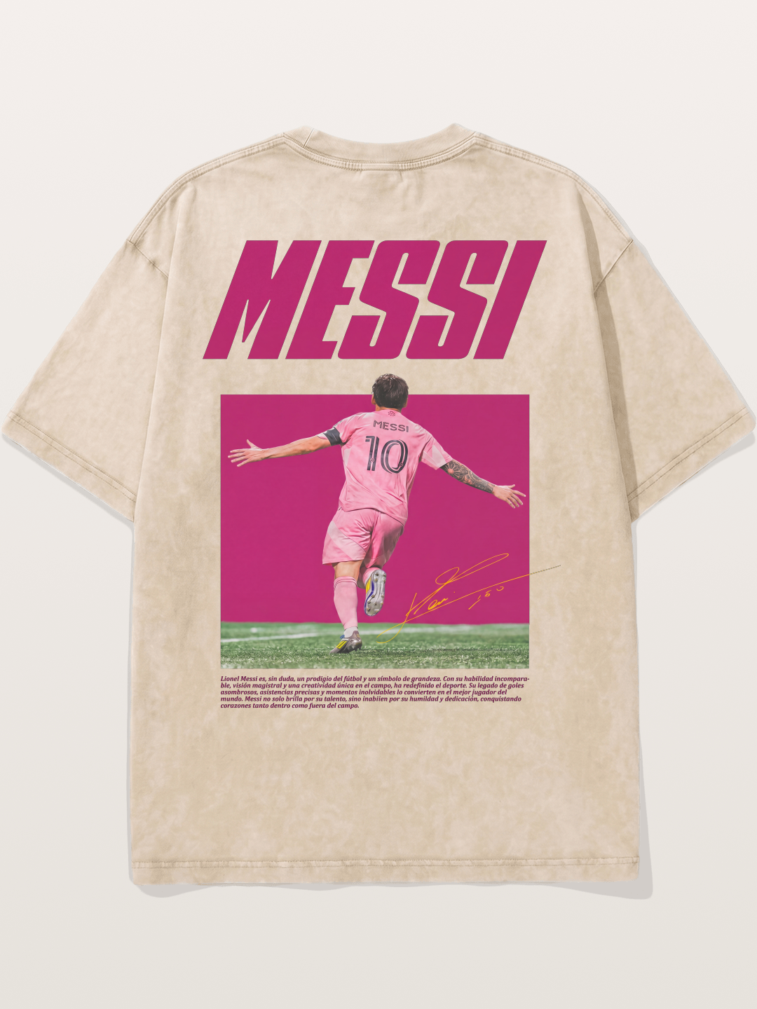Messi Inter Miami Pink Kit Washed T-shirt