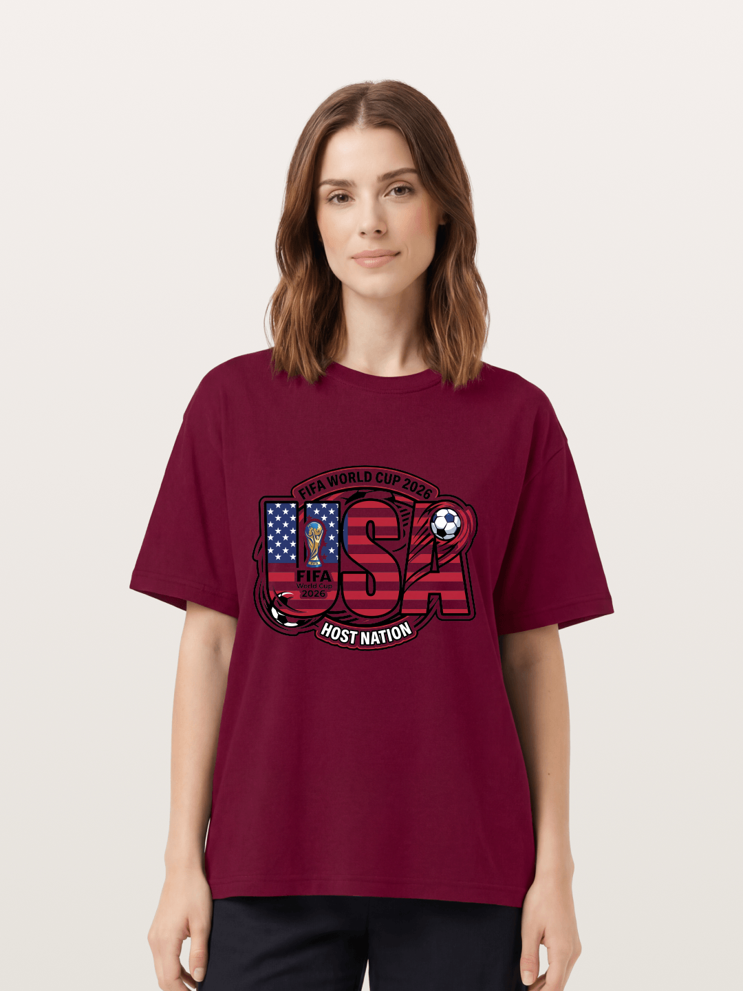 USA 2026 World Cup Typography Gildan T-shirt