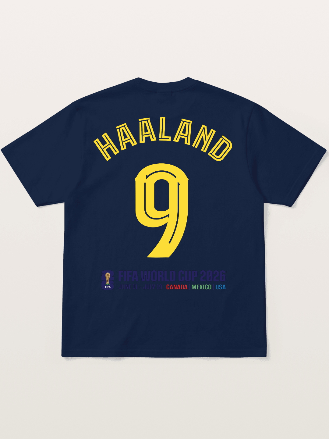Haaland 9 World Cup 2026 Cotton T-shirt