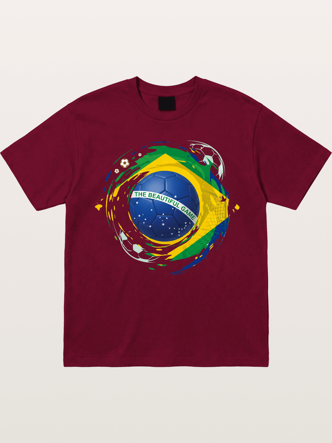 The Beautiful Game Brazil Print Gildan T-shirt