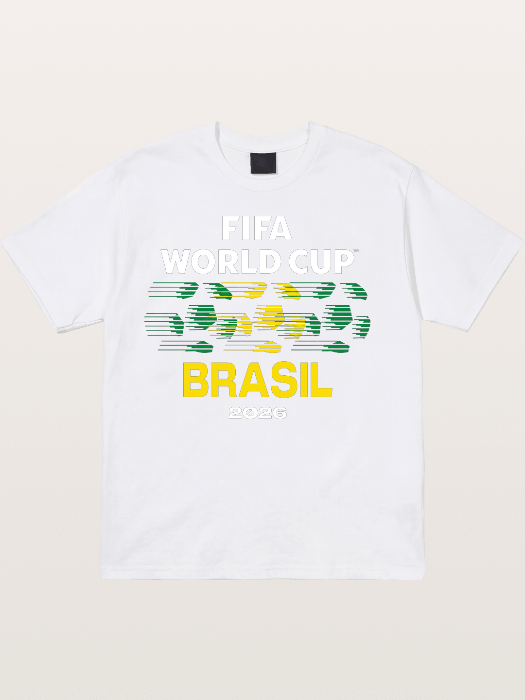 Brasil WC 2026 Speed Text Design Cotton T-shirt