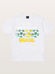 Brasil WC 2026 Speed Text Design Cotton T-shirt
