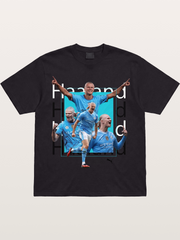 Haaland Typography Collage Art Gildan T-shirt