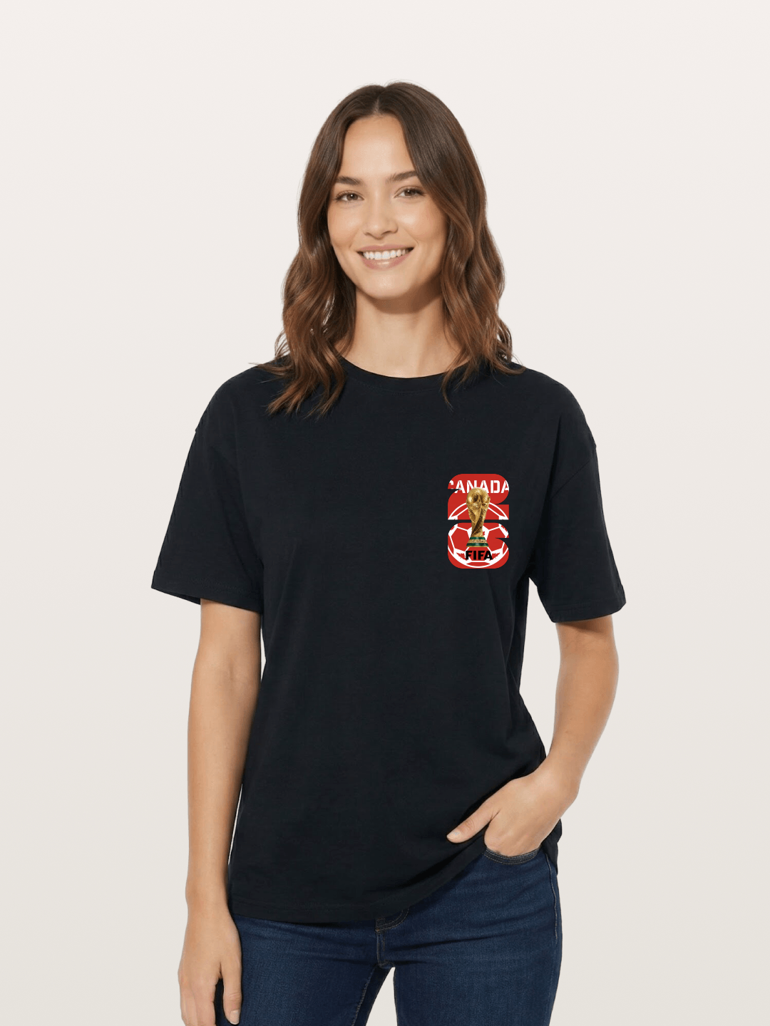Canada World Cup Trophy Emblem Cotton T-shirt